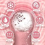 LZP Facial Cleansing Brush Face Scrubber, Silicone Electric Exfoliator Scrubber with 6 Speeds, Rechargeable Face Scrubber for Cleansing, Waterproof Face Scrub Brush for Men & Women - Image 3