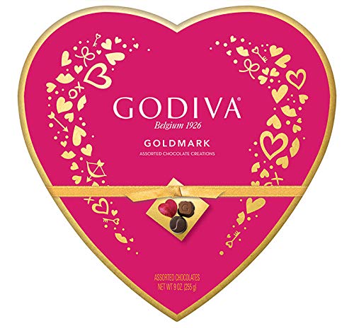 LIMITED EDITION Godiva Goldmark Assorted Chocolate Creations 9 Oz. Heart (1 per order)