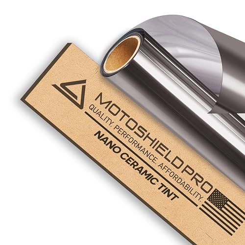 DIY-MotoShield Pro Premium Nano Ceramic Tint (35% VLT) 20” in x 15’ ft Roll | Professional Window Film for Auto, Reduce Infrared Heat & Block UV by 99%