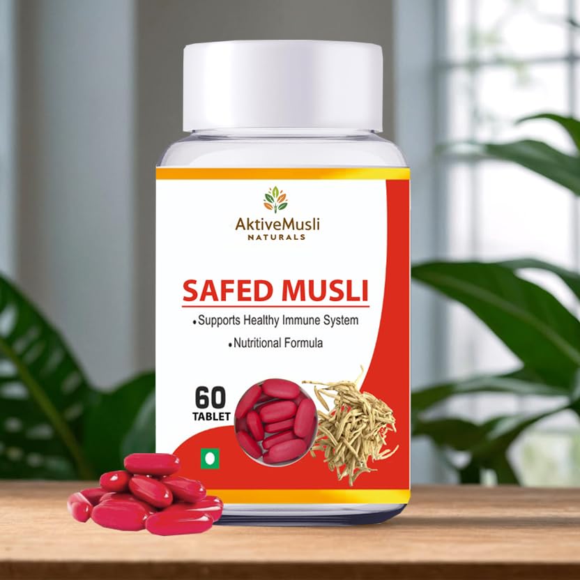 Safed Musli Tablet | Ayurvedic Ingredients | Helps to Boost Stamina, Strengthens Immunity-image-32