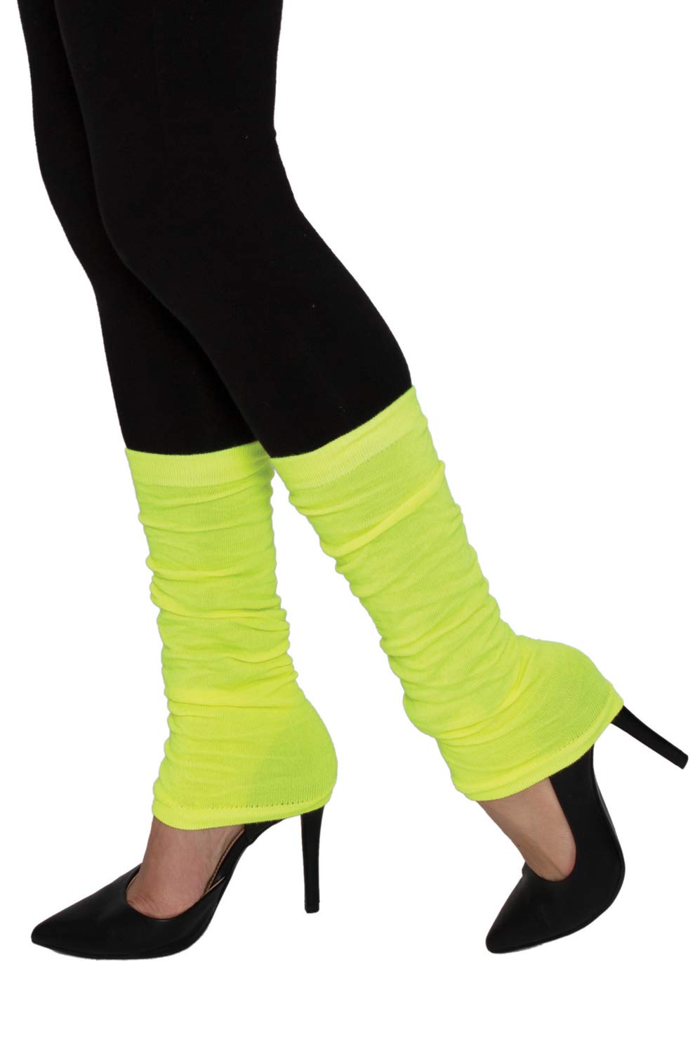 Forum Novelties - Calentadores de piernas de color amarillo neón