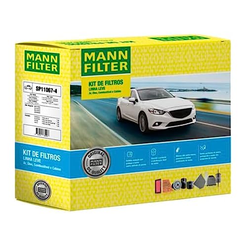 Kit de Filtros SP11067-4 para Fiat Mobi, Strada, Fiorino, Uno e Palio, Mann-Filter