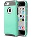 ULAK 2in1 Shield Series Rugged TPU Hybrid Case for Apple iPhone 5C - Mint Green / Gray