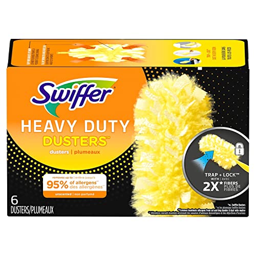 Swiffer 21620Bx 360 Dusters Refill, Dust Lock Fiber, Yellow, 6/Box #TOP17