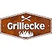 Produktbild Rerum & Consilium Edelrost-Schild Grillecke M | 18 x 33 cm | BBQ Schild aus 1 mm Stahl | Grill Schild für Outdoor Küche | Made in Germany Grill Deko | Rost Schild | Perfektes Geschenk für Männer