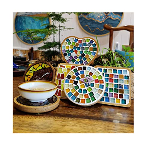 Mosaic Tiles Squares Orange Crystal Mosaic Glass Tile For Crafts Bulk Diy Picture Frames Handmade Jewelry Coasters Art Material Decoration,1X1Cm,100 Pieces #TOP4