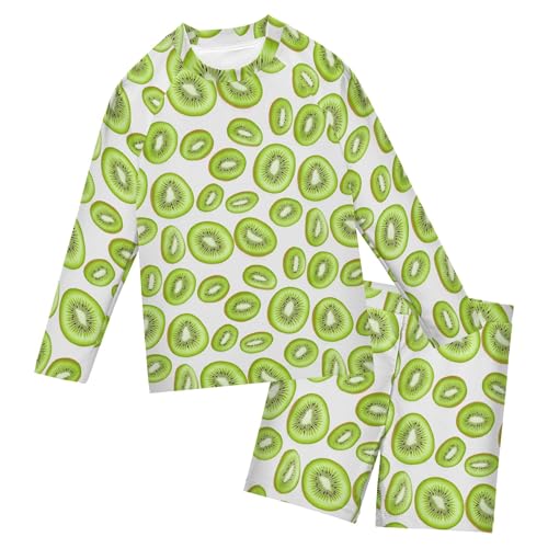 Kiwi Fruit Toddlers and Baby Boys' Swimsuit Trunk and Rashguard Set B0404731