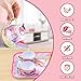 JOYIN Unicorn Tea Party Set for Little Girls, Pretend Pink Tin Teapot Set, Princess Tea Time Play Kitchen Toy with Teapot, Cup, Plate, Carrying Case for Kids Toddlers Age 3 4 5 6, Gift for Christmas