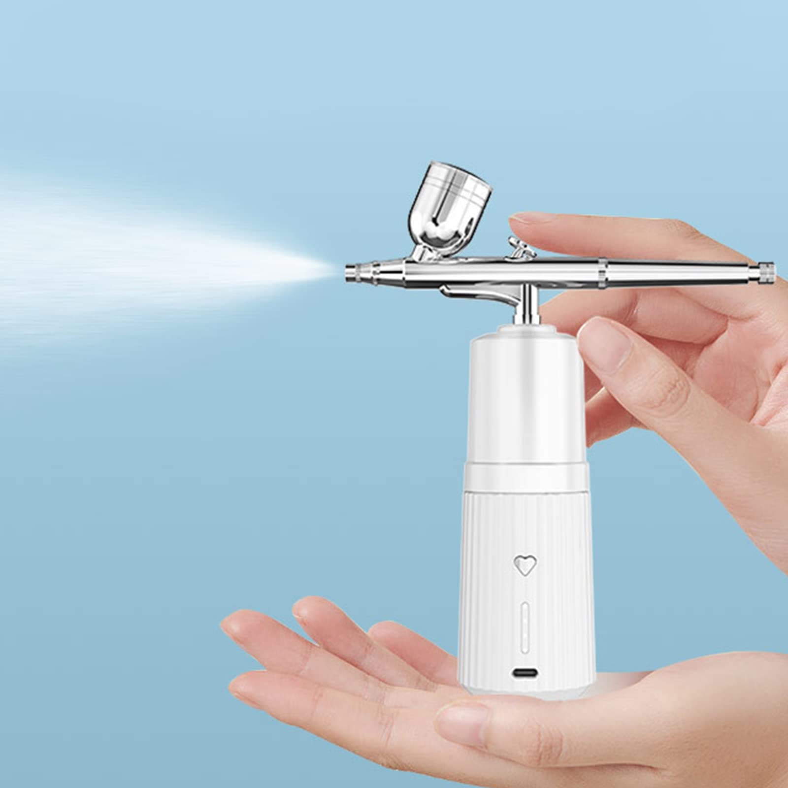 NGCG Portable Spray Face Moisturizing Sprayer Water Injector Instrument Handheld Humidifier for Adult Water Sprayer, White