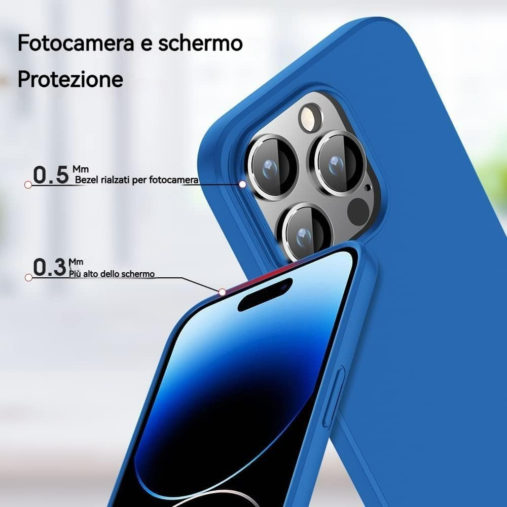 Cover Sottile In PC Rigido Con Effetto Fibra Di Carbonio Per IPhone 13 Pro Max - Magnetica, Ultra Leggera, Anti-Impronta - Nero