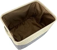 Vista 2 de Cesta de almacenamiento plegable personalizada con un lindo perro bulldog francés, plegable de tela resistente, cubo de almacenamiento para juguetes