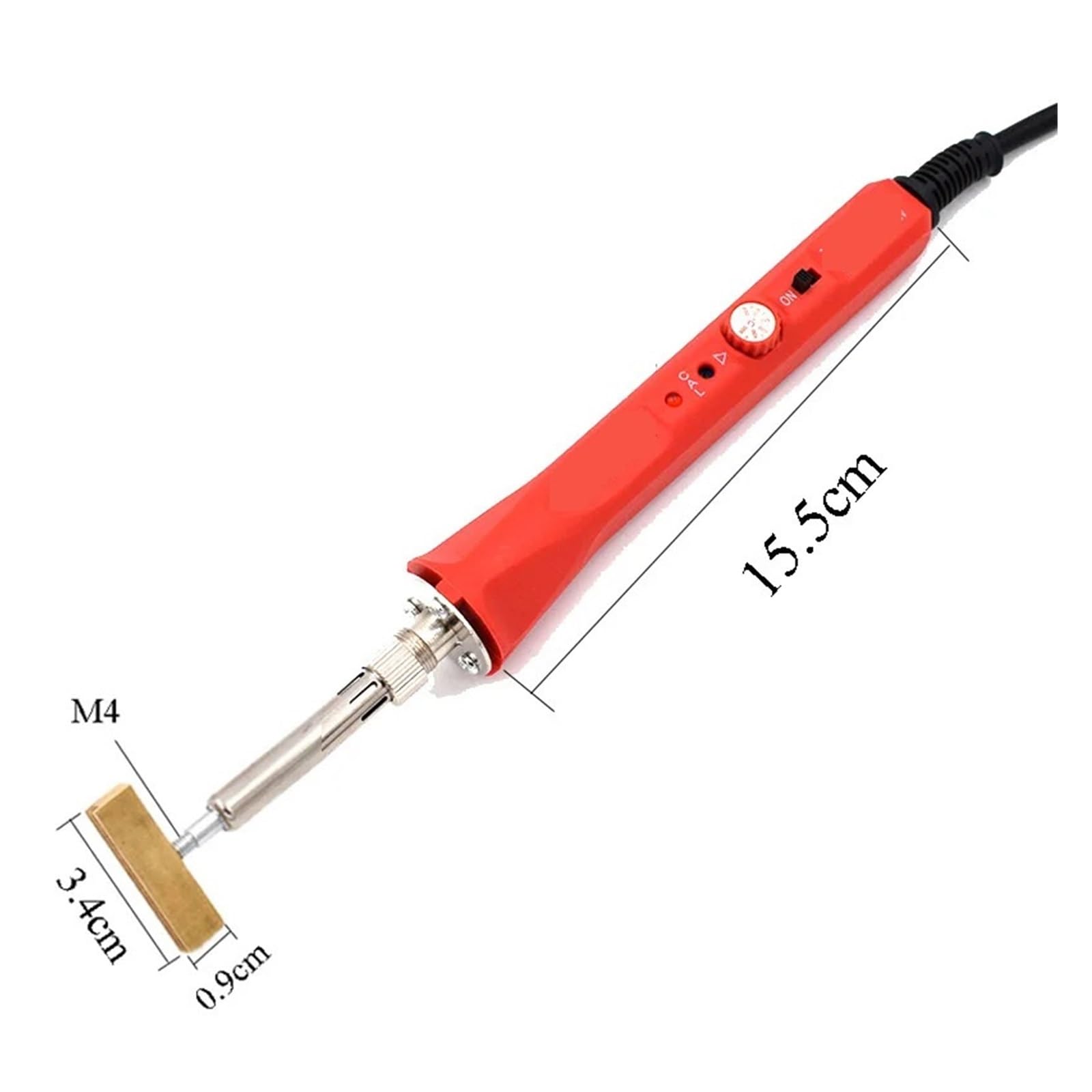 Saldatrici A Pressione Da 80 W, Penna Pirografica Con Testine A T, Saldatrice A Caldo In Rame, Temperatura Regolabile For Studi Riscaldamento Rapido(80WHotpresslinex2)