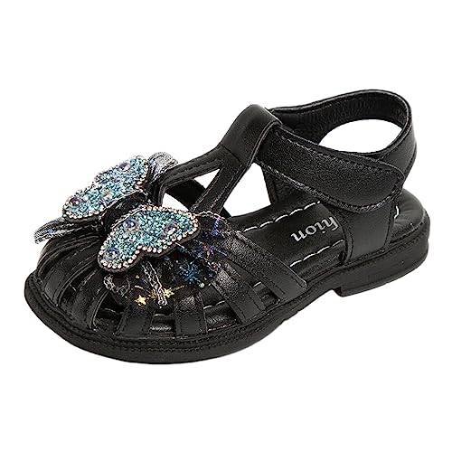 Sandalias planas para niñas que protegen los dedos zapatos cómodos y ligeros de playa