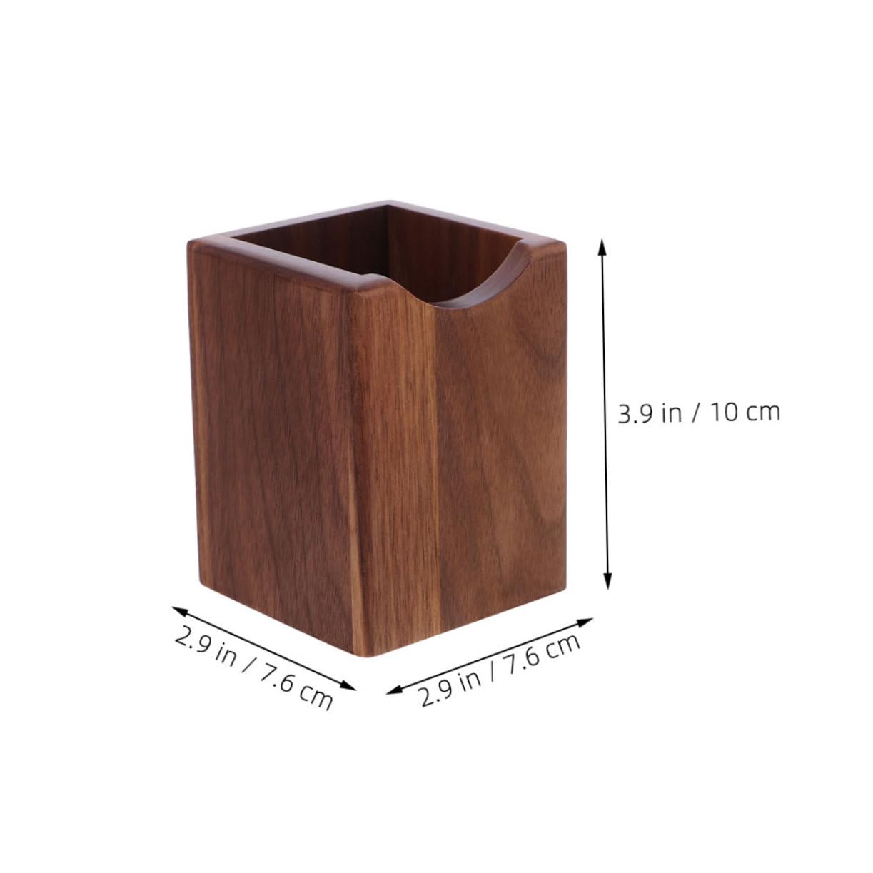 2 Stück Teiliges Schwarzer Walnussholz Stiftehalter Eleganter Holz Organizer für Schreibtisch Makeup Pinsel Aufbewahrung Langlebiger Schreibtisch Organizer für Büro Zuhause und