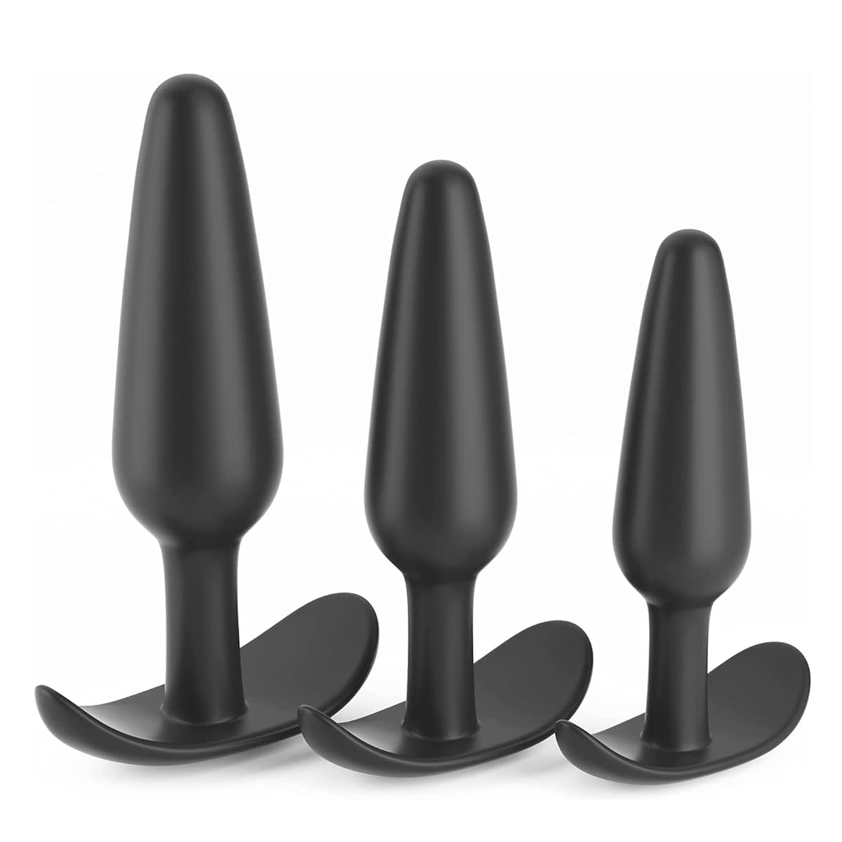 アナルプラグ アナル開発 3点セット 初心者 アナル拡張 男女兼用 肛門栓 アダルトグッズ 大人のおもちゃ ブラック