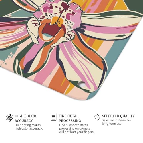 Orchidée en métal : tableau mural moderne pour salon et bar chic
