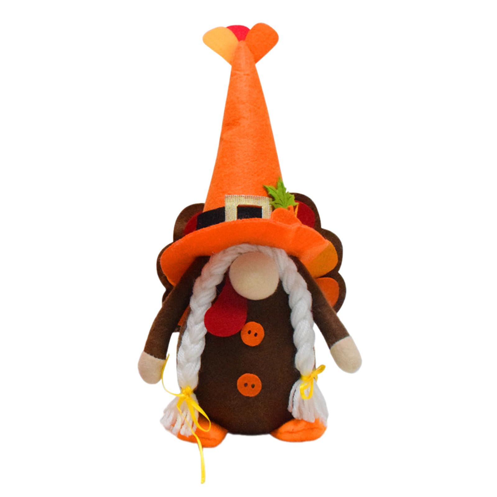PANGBOER Thanksgiving Turkey Stuffed Doll Standing Faceless Doll Statue Elegant Dwarfs Decorations Personalized Kids Fabric