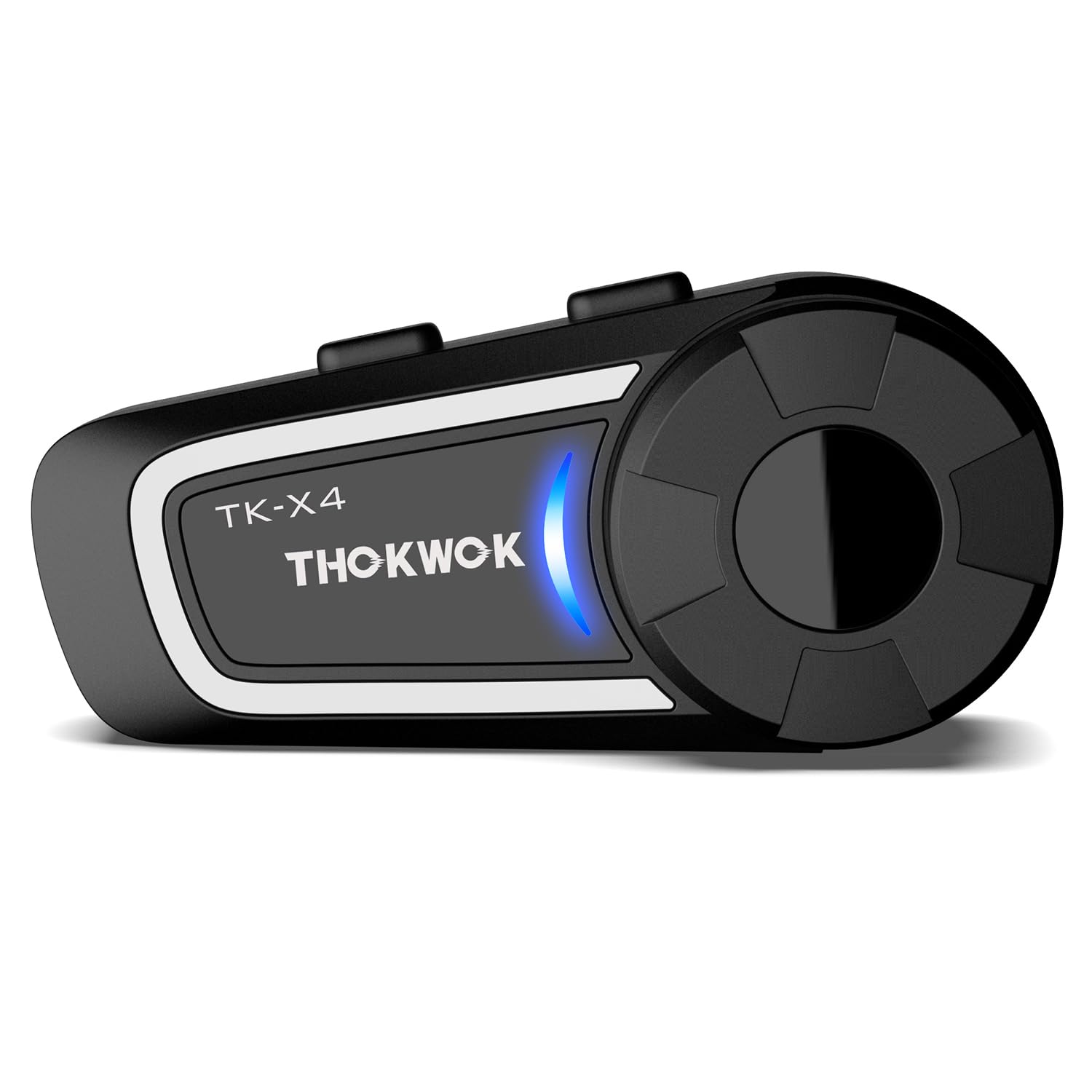 THOKWOK TK-X4 Motorcycle Bluetooth Headset, 6 Riders 2000m Helmet Intercom with Bluetooth 5.4/Music Share/Top-Tier Noise Reduction/HiFi Stereo Sound,