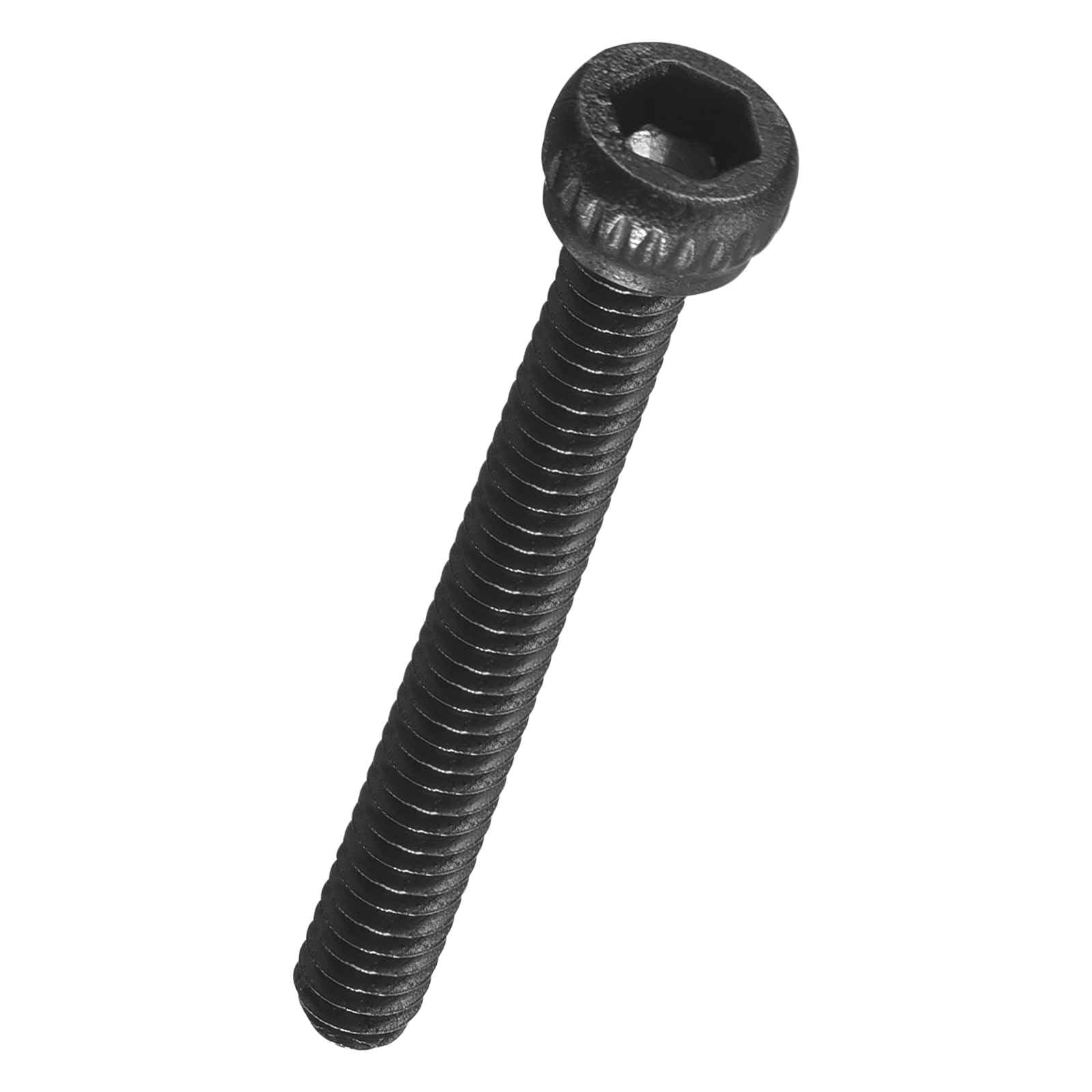 Kozelo 50pcs Socket Head Cap Screws - [M1.4-0.3 x 12mm] Alloy Steel Black Oxide Grade 12.9 Internal Hex Screw Full Thread for Industrial & Machinery Use, Black — image 1