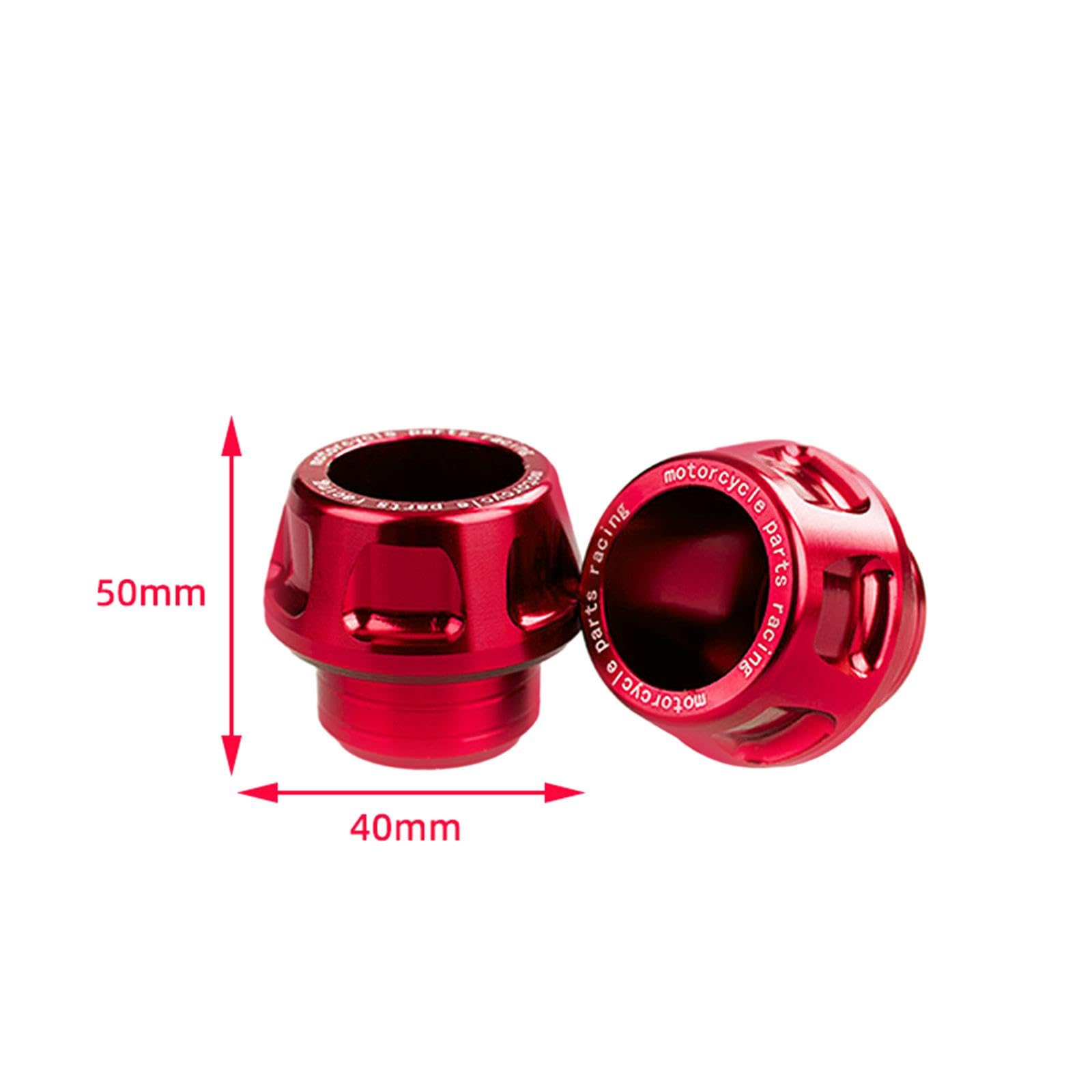 Cadre de Fourche Avant de Moto Universel, Curseur de Protection Contre Les Chutes, Protection Contre Les Chocs de Roue pour Motos, Robuste et léger, Rouge