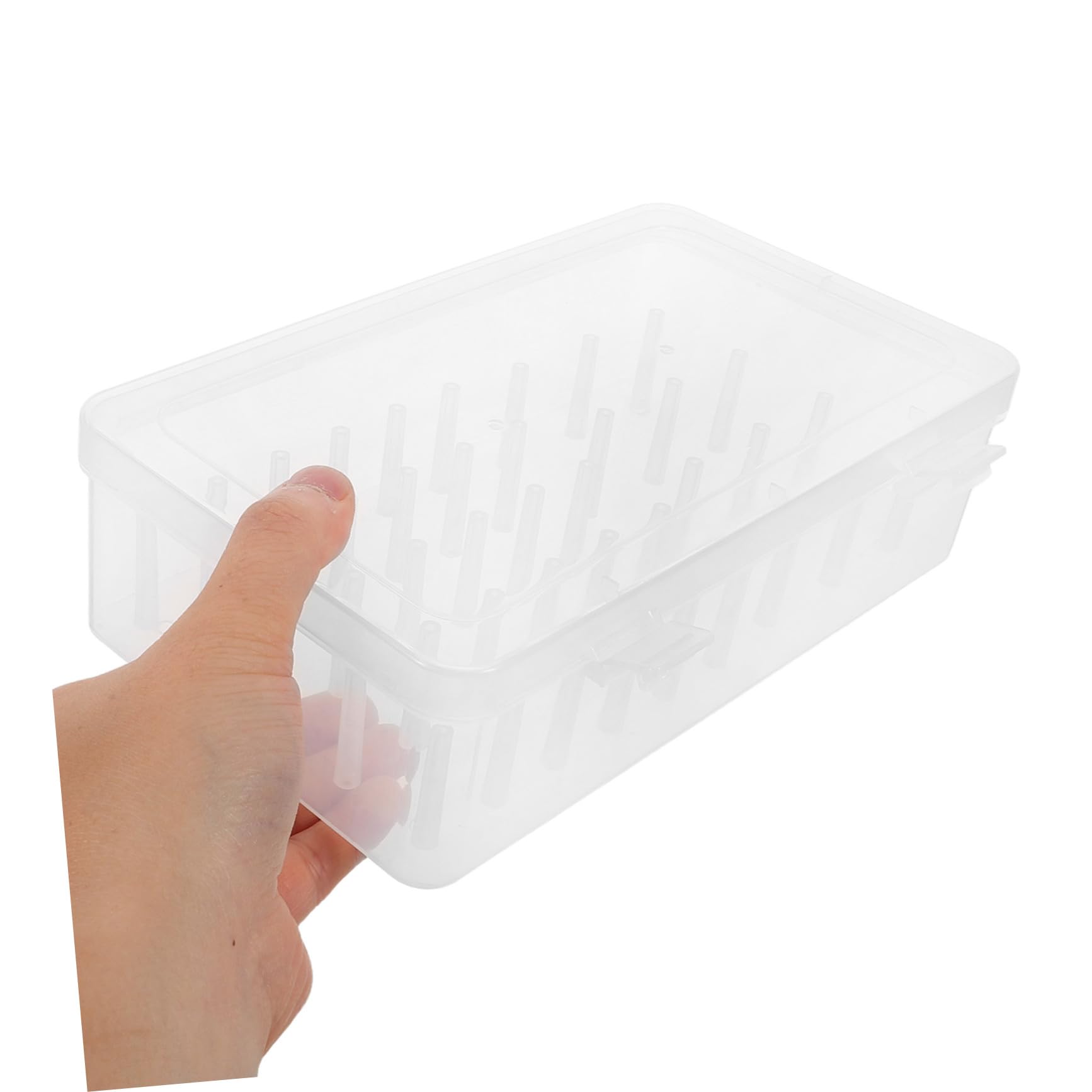 Housoutil 3pezzi Scatola per Cucito Rocchetti Organizzatore Trasparente per Fili da Ricamo e Forniture per Cucito Domestico per Lavori e Fai da Te