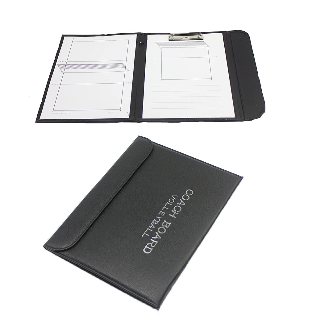 Tactic Board for Volleyball, Portatile Allenatore Board, Volleyball Lavagna Magnetica, Dotato di Clip in Acciaio Inossidabile, Pennarello, Gomma, Un Set di Magneti
