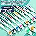 150 Pack Toothbrushes Bulk Travel Toothbrush Kit Disposable Medium Bristle Tooth Brushes Individually Wrapped Toothbrush Soft Toiletries for Travel Hotel Guests Homeless Use, Multi Colors