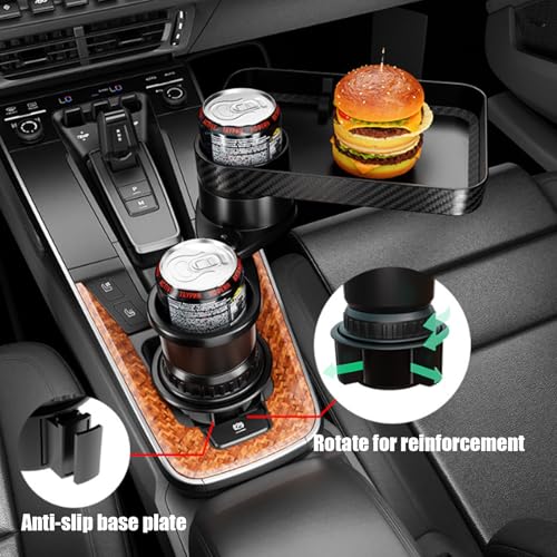 Soporte giratorio de vasos ABS de alta resistencia con bandeja integrada 5
