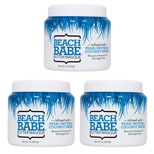 Not Your Mothers Beach Babe Butter Masque 10 Ounce Jar (295ml) (3 Pack)