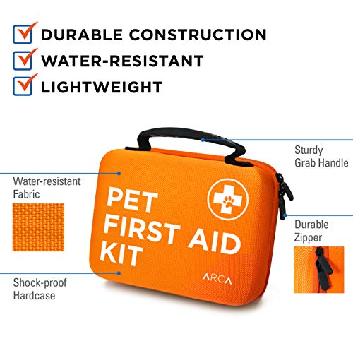 ARCA PET Cat & Dog First Aid Kit Home Office Travel Car Emergency Kit Pet Travel Kit – 100 Pieces with Emergency Collar… - Image 3