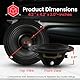 Pyle 8,9 cm (3,5 Zoll) Auto-Audio-Lautsprecher – Single-Spulen-Subwoofer mit Gummirand – PLMG35