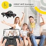 Holy Stone HS420 Mini Drohne mit HD 1080P Einstellbarer Kamera,mit 2 Steuerungsmodi,Not Aus,Umkreisen,360°Flip,Headless Modus,2 Geschwindigkeiten Geschenk für Anfänger Kinder,co – Bild 2