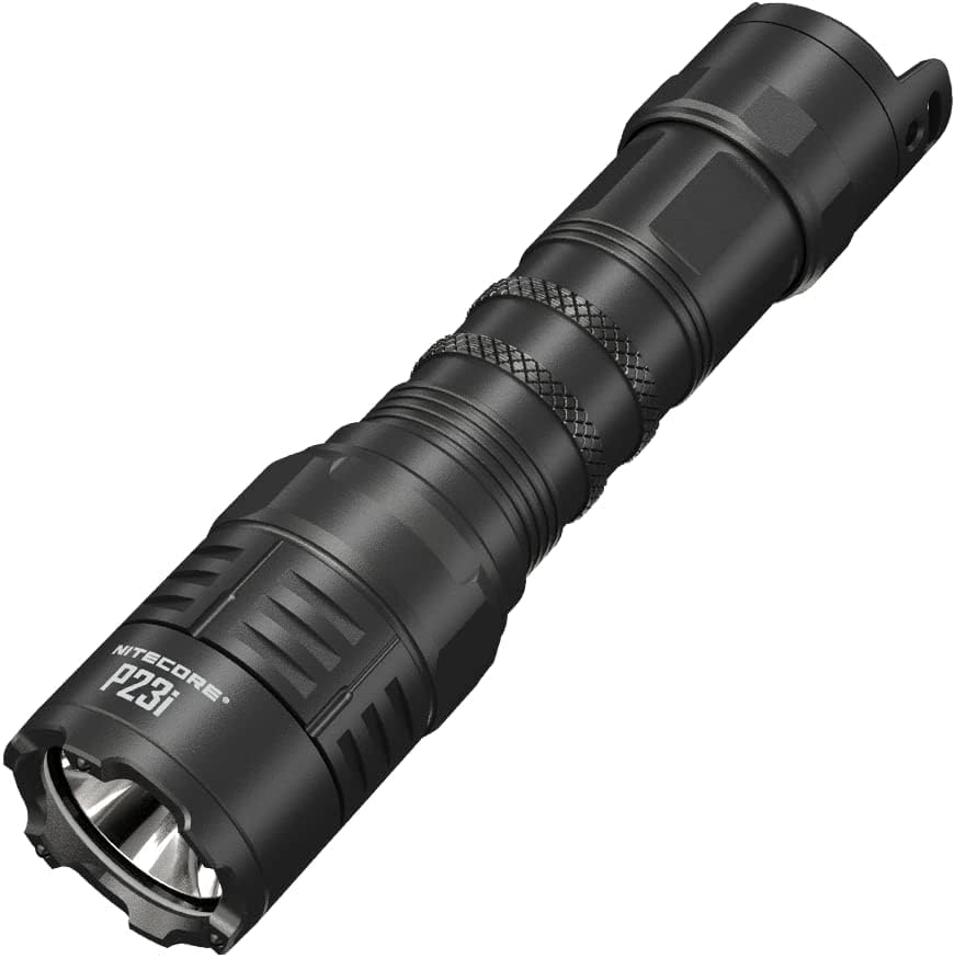 Nitecore Long Range Flashlight -3000 lumens, 512 Yard thow, NL2150HPi High Performance Battery & Eco-Sensa Keychain Light Black P23i