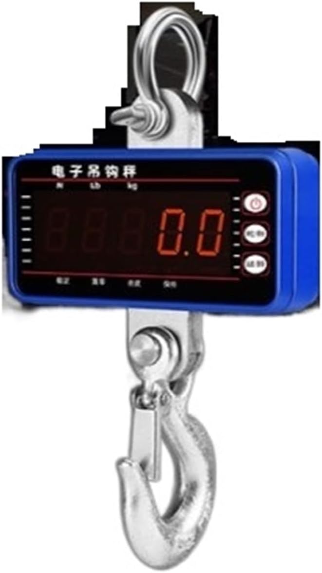 Portable Digital Crane Scale 1500kg/1000kg/500kg Digital Crane Scale with 65ft Remote Control Heavy Duty Hanging Scale LED Industrial Hook Weighing Scales (1500KG Blue 1)