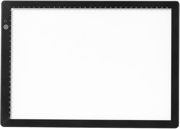 Caja de Luz con Visor de Diapositivas, Escáner de Caja de Luz A4 con 3 Niveles de Brillo Ajustables, Alimentación USB, Almohadilla de Luz A4, Almohadilla LED para Calcar Arte - 3