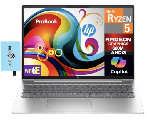 HP ProBook 465 G11 ビジネス ノートパソコン 16インチ WUXGA ディスプレイ (AMD Ryzen 7 7735U 8コア、64GB DDR5、1TB PCIe SSD、AMD Radeon 、バックライト付きKB、指紋、WiFi