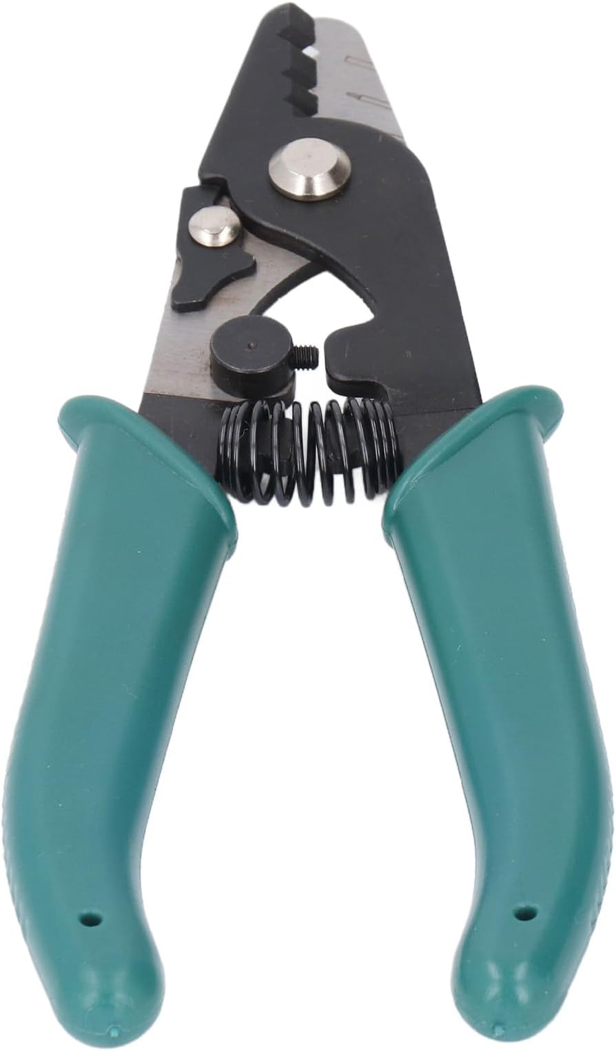 Fiber Optic Stripper 3 Hole Adjustable Aperture Auto Reset Ergonomic Wire Stripping Tool for Electrical Work Network Cable Fiber Optic LAN Cable