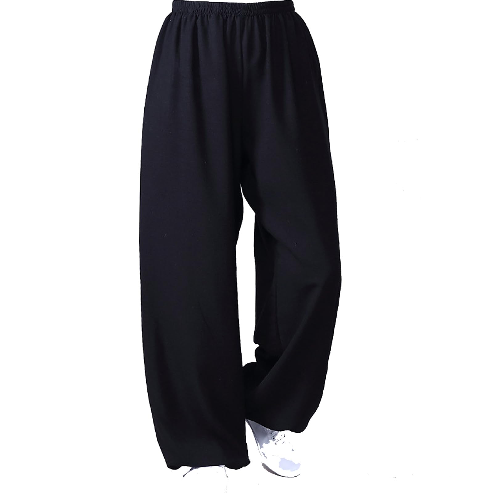 Algodón y Lino Artes Marciales Pantalones Mujeres Hombres Transpirable Kung Fu Pantalones Tai Chi Ropa Pantalones para Yoga Wing Chun con Bolsillos(Size:XL,Color:c)