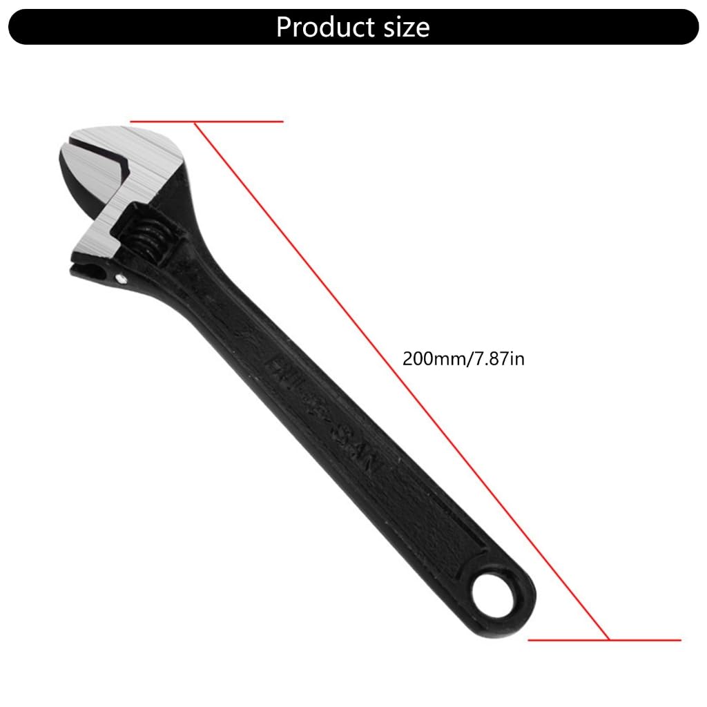 Llave inglesa ajustable de apertura grande, llave inglesa deslizante de ángulo ajustable de 8/10/12 pulgadas herramienta doméstica