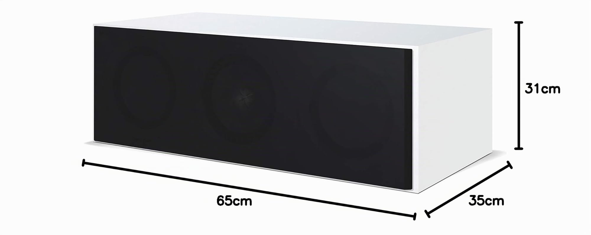 KEF Q250c - Altoparlante centrale HiFi, bianco |per Home Theatre, Dolby Surround, Dolby Digital, cassa di alta qualità