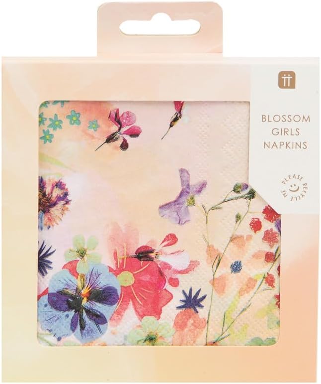 Talking Tables Blossom Girls Cocktail Napkins 20-Piece