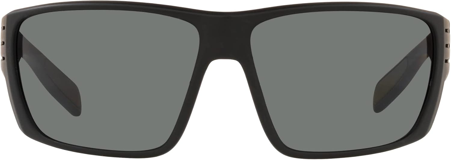 Native Man Sunglasses Matte Black Frame, Green Reflex Lenses, 66MM