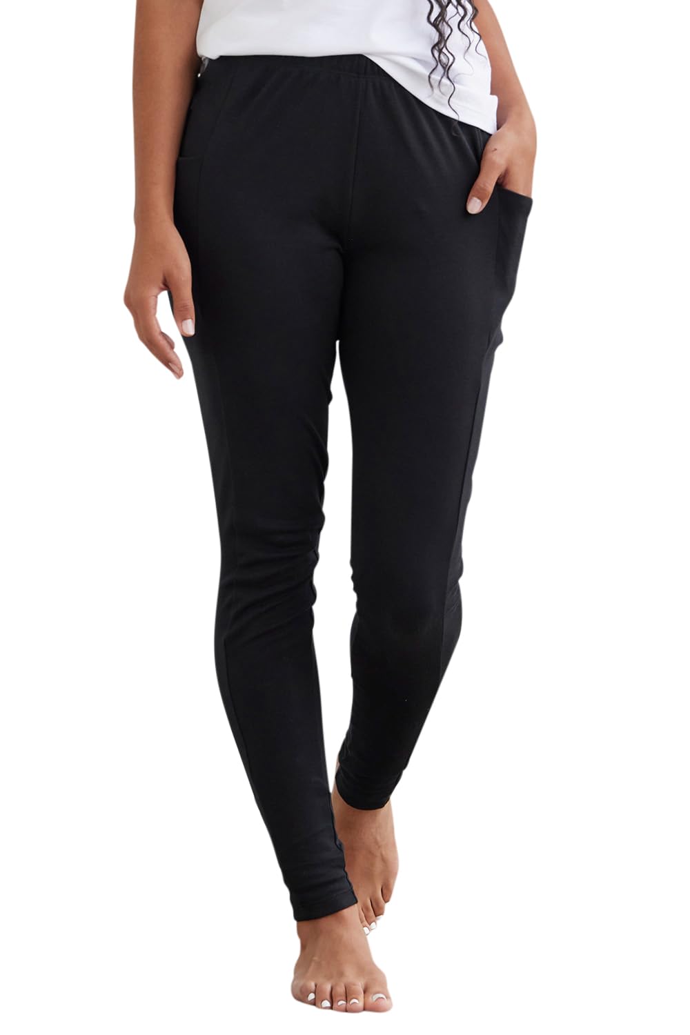 Fair Indigo Organic Pima Cotton Leggings