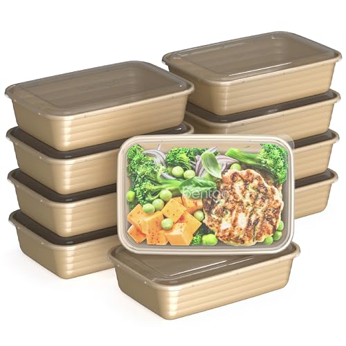 Bentgo Prep - 20-Piece 1-Compartment Reusable Meal Prep Containers with Lids, PFAS & BPA Free...
