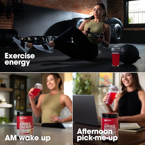 Image of Optimum Nutrition Amino Energy - Pre Workout with Green Tea, BCAA, Amino Acids, Keto Friendly, Green Coffee Extract, Energy Powder - Fruit Fusion, 9.5 Ounce, 30 Servings (Packaging May Vary)