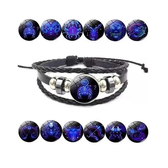 Guardian Bracelet Black Leather Adjustable Bracelet For Unisex Adult (B0DCJK31PK) Amazon Price History, Amazon Price Tracker