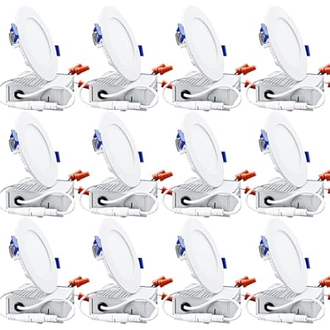 TORCHSTAR 12-Pack Ultra-Thin Dimmable Downlight Cover