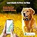 GPS Tracker for Dogs – Smart Dog Collar & Pet Tracker with Real-Time Location, No Monthly Fee, Unlimited Range (iOS Only) – Fits Small to Large Dogs(Locator Included) (Black)