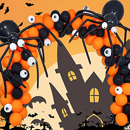 Image of Orange Balloons 100 Pack 12 inch Thicken Latex Halloween Balloons Orange Round Helium Balloon for Halloween Birthday Kids Party Weddings thanksgiving Decorations Supplies