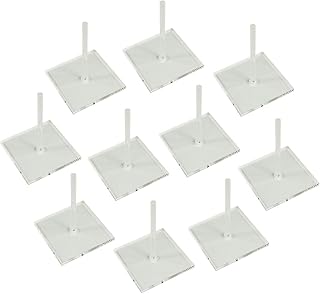 LITKO 40mm Square Flight Stands Compatible with Firestorm Armada, 2-Inch Peg, Clear (10)